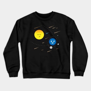 Sun, Earth and Moon Crewneck Sweatshirt